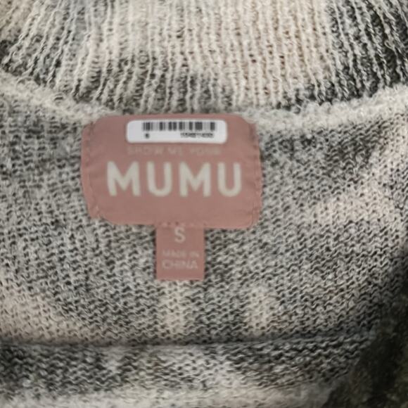 Show me your mumu oversized Leaf Print Sweater size Small - Picture 3 of 6